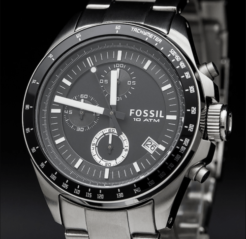 Fossil Decker Chronograph Black Dial Men's Watch